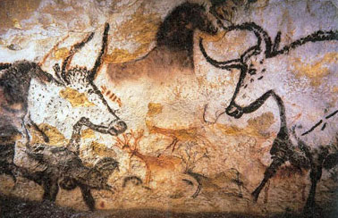 cave painting of cattle