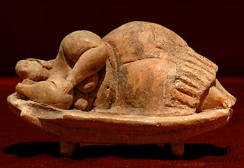 statue of a woman sleeping