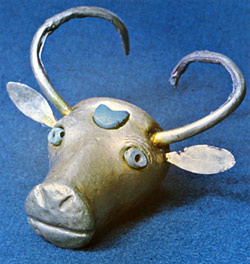 Golden bull head