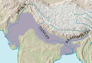 map of the Indo-Gangetic Plain