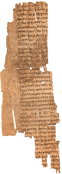 Old parchment with writing