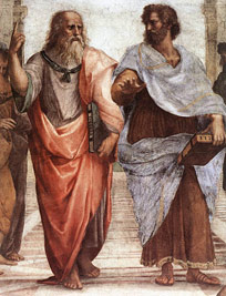 fresco of 2 men