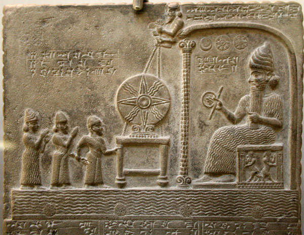 The sun god of Sumerian mythology and the son of the moon god Nanna and the goddess Ningal
