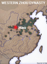 Map of the Western Zhou Dynasty 
