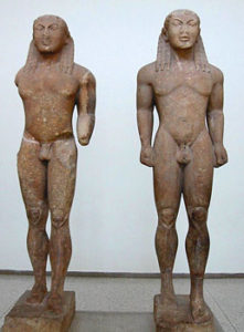 Kleobis and Biton statues