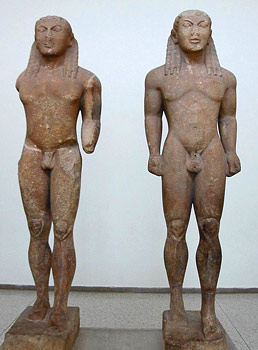 Kleobis and Biton statues