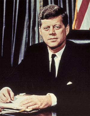 portrait of John F Kennedy