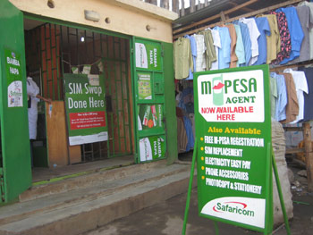 Store for M-Pesa in Kenya