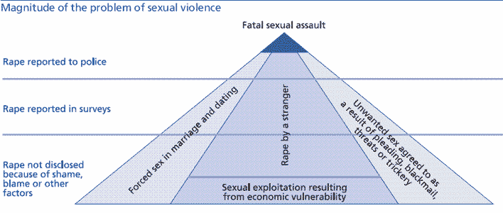 Table of the magnitude of the sexual violence problem