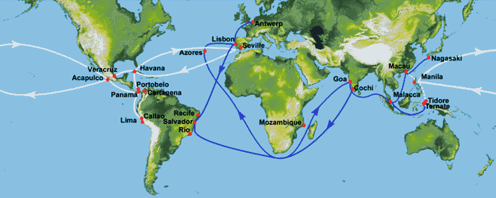 16th century trade routes