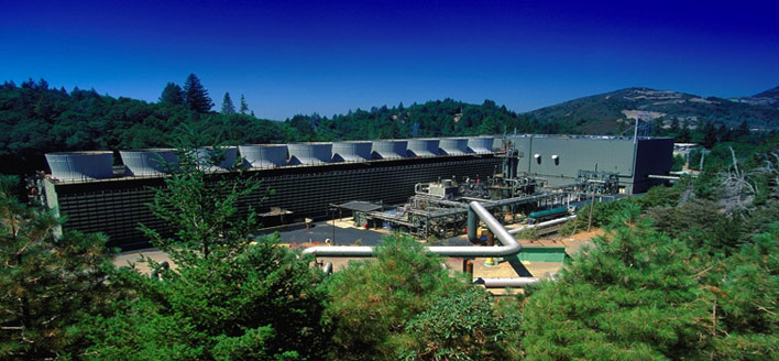 The Geysers power plant in California