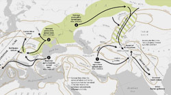 map of Aryan migrations