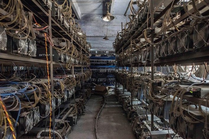 Bitcoin mining warehouse