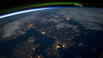 Scandinavia view of Earth from space