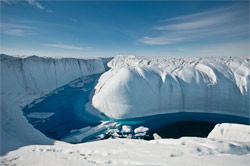 Greenland ice melting