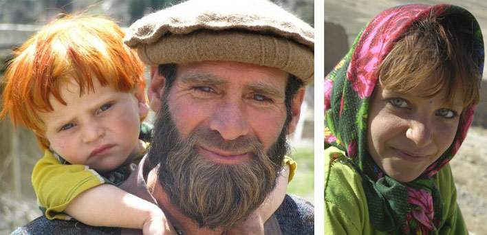 Photos of Nuristani people