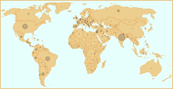 virus world map