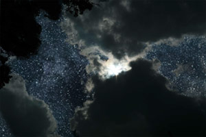 stars behind the clouds