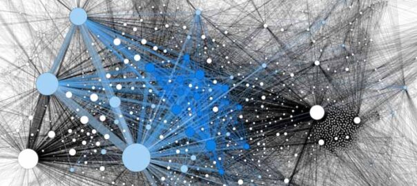 A diagram showing internet algorithmic connections in a gatekeeping scenario.