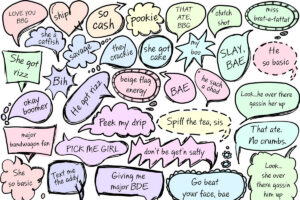 A collection of Gen X slang terms.