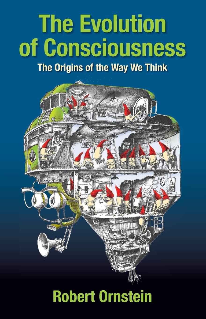 The front cover of Robert Ornstein's book, 'The Evolution of Consciousness.'