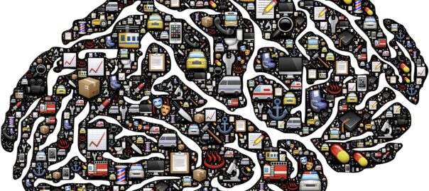 An image of the human brain processing images heard or read in stories.