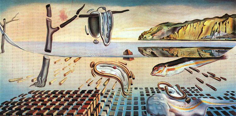 Salvadore Dali's painting, 'The Disintegration of the Persistence of Memory.'